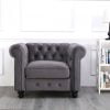 Classic Chesterfield armchair 2 scaled